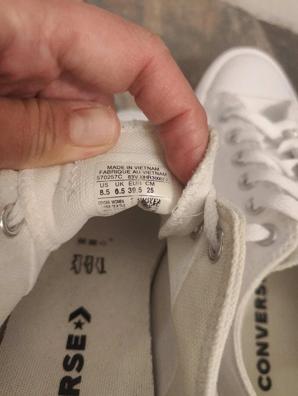 Converse Chuck Taylor All Star Move Canvas Platform, 8.5 Women's, White - Picture 5 of 8